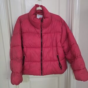 Old Navy Women's Vibrant Pink Puffer Coat